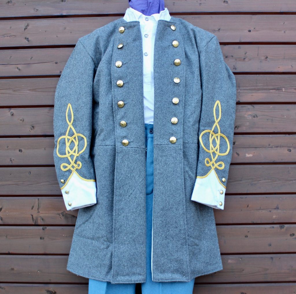 Confederate Officers Frock Coat with White Facings - Civil War Sutler